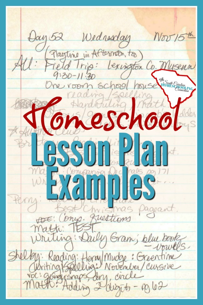 Lesson Plan Examples